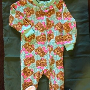 Baby Girls Fleece Footed Pj’s